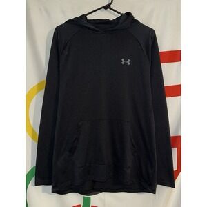Under Armour Lightweight Hoodie Mens Large Black Pullover Sweatshirt